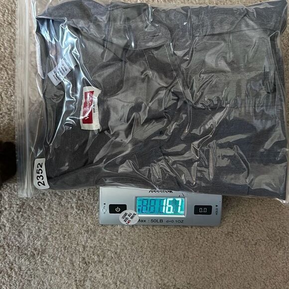 Wrangler Mens Size 2XL Relaxed Fit Button Up Shirt Chambray Gray - Picture 10 of 10